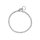Halskette chrom - kleine Glieder L: 50 cm; Ø 3,0 mm