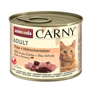Animonda Carny Adult Pute & Hühnchenleber 200 g