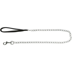 Trixie Hunde Kettenleine mit Nylon-Handschlaufe 1,00 m/3,0 mm, schwarz