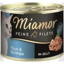 Miamor Feine Filets Thunfisch & Shrimps 185g