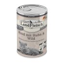LandFleisch Cat Kitten Pastete Rind & Huhn & Wild