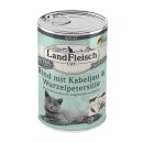 LandFleisch Cat Adult Pastete Rind & Kabeljau &...