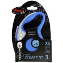 flexi Leine New Comfort XS 3m Seil, max. 8kg, blau
