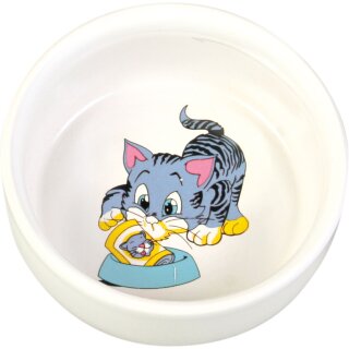 Trixie Kitten-Napf Kitten aus Keramik weiß 0,3l/11cm