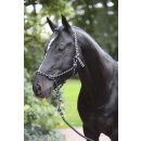 Knotenhalfter Pony, black/grey