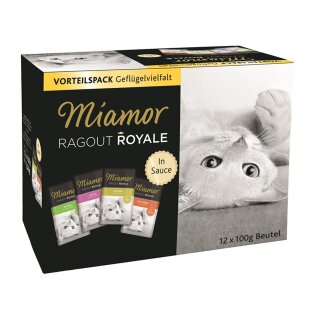 Miamor Ragout Royale Geflügelvielfalt in Sauce Multi Box 12x100 g