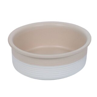 Keramik Napf Neta weiß/creme Ø 24,0 x 8,0 cm, 2,40 l