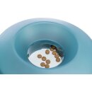 Slow Feeding Rocking Bowl, Kunststoff/TPR 0,5 l/ø 23 cm, grau/blau