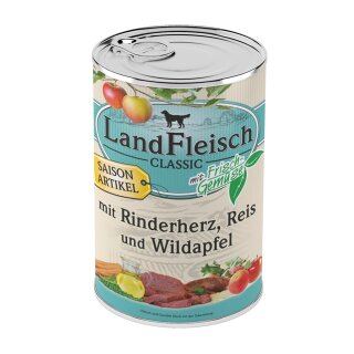 LandFleisch Classic Lamm & Ente & Kartoffeln & Wildapfel 400g