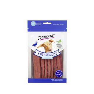 Dokas Hunde Snack Entenbrustfilet getrocknet 70 g