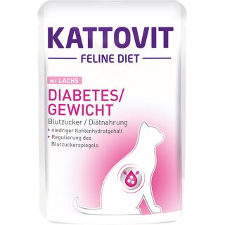 Kattovit Feline Diet Diabetes Lachs 85 g