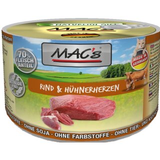 MACs CAT Rind & Hühnerherzen 200g
