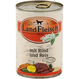 LandFleisch Classic Rind & Reis extra mager mit Frischgemüse 400 g