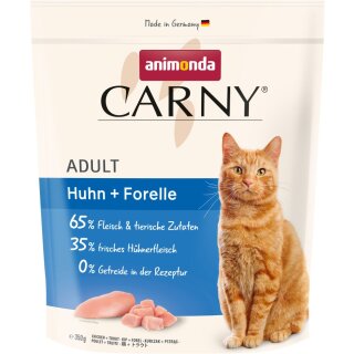Animonda Cat Trocken Carny Adult Huhn + Forelle 350g