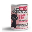 Joe & Pepper Cat Kitten Huhn & Rind 400g