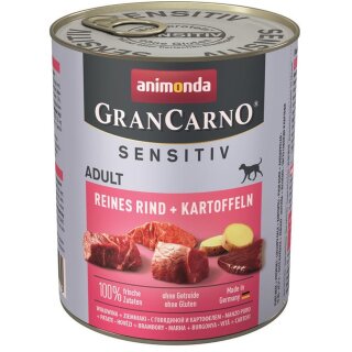 Animonda GranCarno Adult Sensitive Rind + Kartoffel 800g