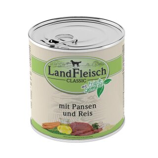 LandFleisch Classic Pansen & Reis mit Frischgemüse 800g