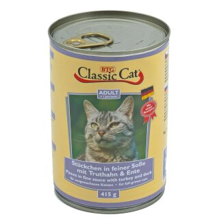 Classic Cat Dose Soße mit Truthahn & Ente 415 g