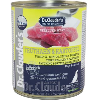 Dr. Clauders Selected Meat Truthahn & Kartoffel 800 g