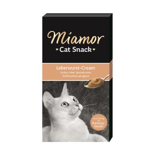 Miamor Cat Snack Leberwurst-Cream  6x15 g