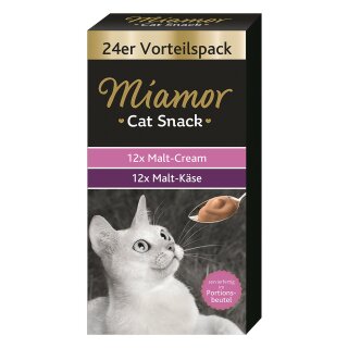 Miamor Cat Snack Malt-Cream Vorteilspack 24x15 g