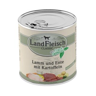 LandFleisch Dog Classic Lamm & Ente & Kartoffeln 800 g
