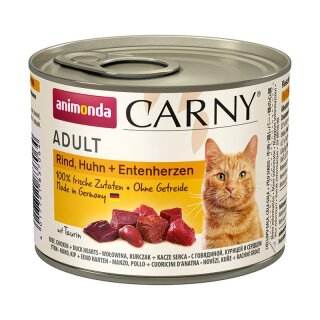 Animonda Carny Adult Rind & Huhn & Entenherzen 200 g