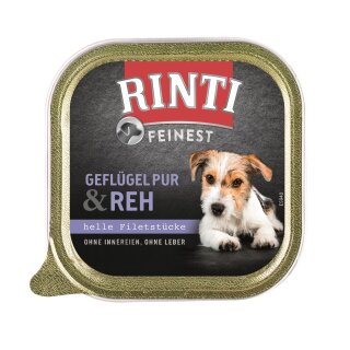 Rinti Feinest Geflügel Pur & Reh 150 g