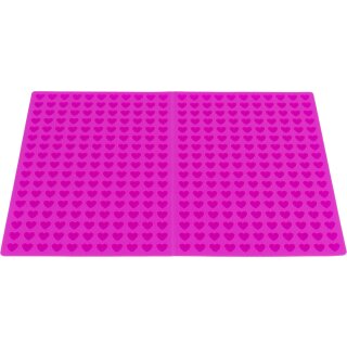 Backmatte mit Herzen, Silikon 38 × 28 cm
