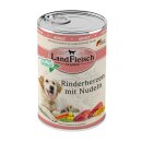 LandFleisch Dog Classic Rinderherzen mit Nudeln mit...