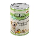 LandFleisch Dog Classic Rinderpansen mit Reis mit...