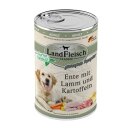 LandFleisch Dog Classic Ente mit Lamm und Kartoffeln mit...