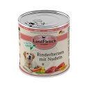 LandFleisch Dog Classic Rinderherzen mit Nudeln mit...