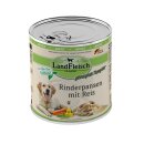 LandFleisch Dog Classic Rinderpansen mit Reis mit...