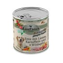 LandFleisch Dog Classic Ente mit Lamm, Kartoffeln und...
