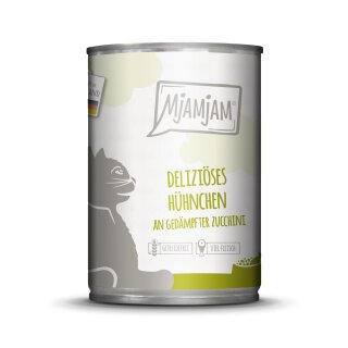 MjAMjAM – deliziöses Hühnchen an gedämpfter Zucchini 400g Dose