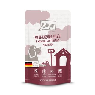 MjAMjAM - Quetschie - kulinarischer Hirsch & Wildschwein an fruchtigen Preiselbeeren 125g