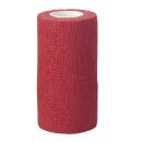 EquiLastic selbsthaftende Bandage, rot, 10cm breit