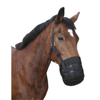 Maulkorb/Fressbremse Nylon schwarz Pony