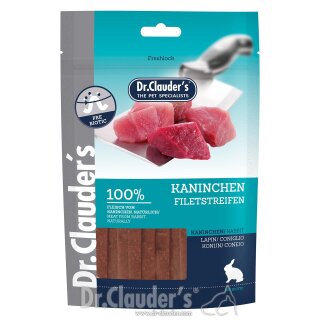 Dr. Clauder‘s Snack Strips Kaninchen Filetstreifen 80 g