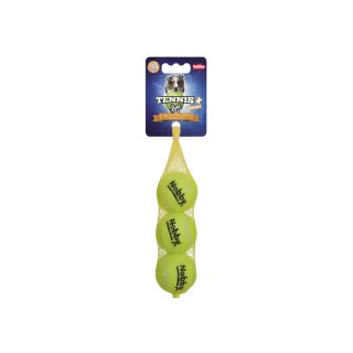 Tennisball mit Squeaker  S 5,0 cm, 3er Netz