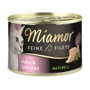 Miamor Feine Filets Naturelle Huhn & Schinken 156 g Dose